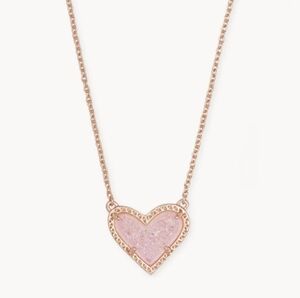 Kendra Scott Rose Gold Heart Pendant Necklace
